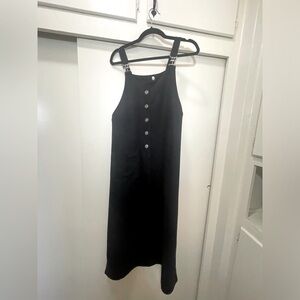 90s DEADSTOCK overalls dress black S - new